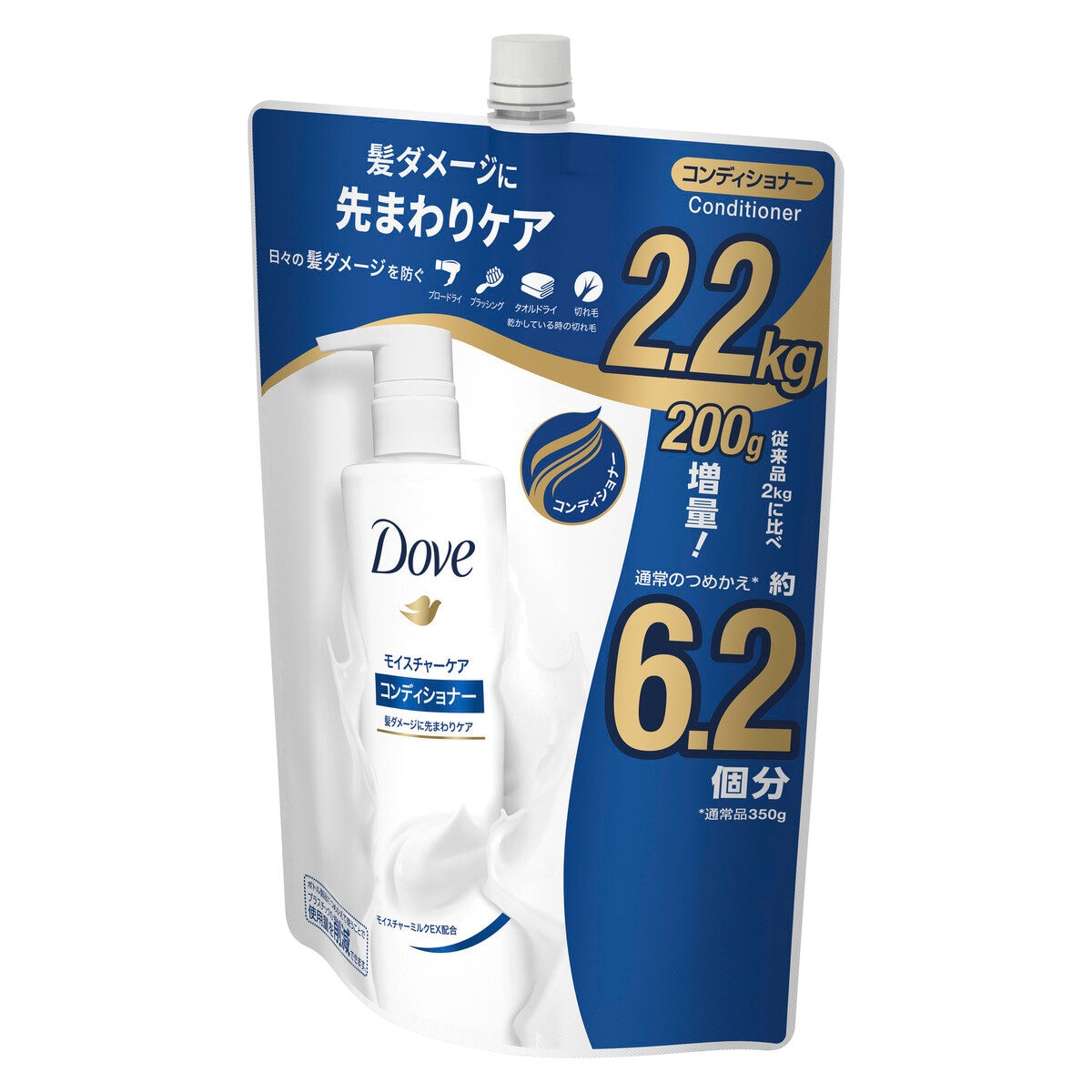 Dove (ダヴ) モイスチャー コンディショナー 詰替え用 2.2 kg