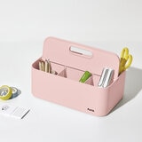 収納キャリーボックス 3個セット フォールド - ベージュ/グリーン/ピンク