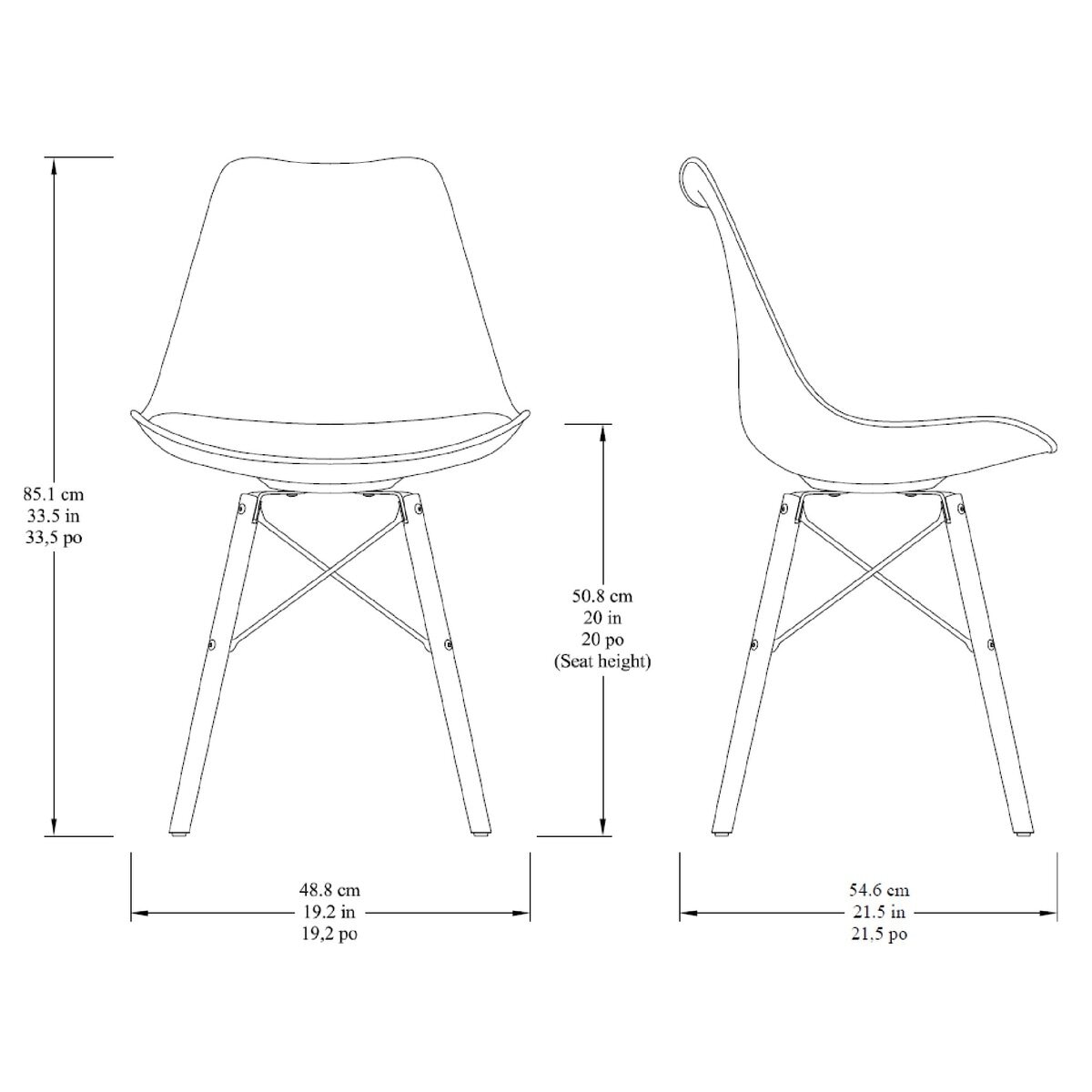 Bayside Furnishings　　　　　　　　　アクセントチェアー 2脚セット