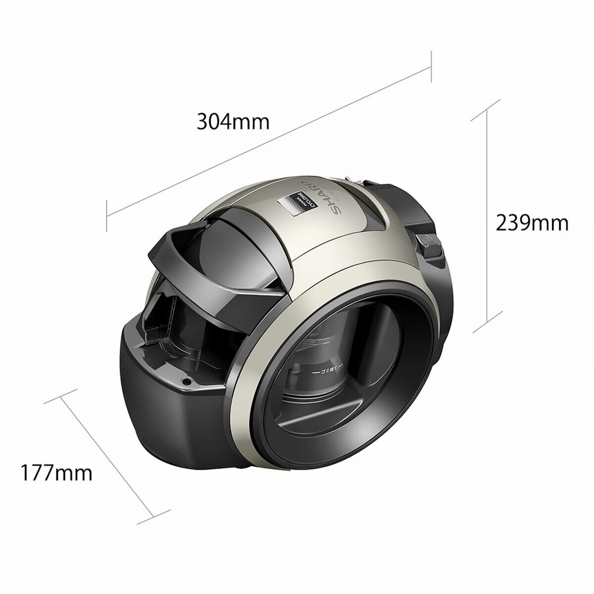 シャープ 遠心分離サイクロン掃除機 EC-MS330