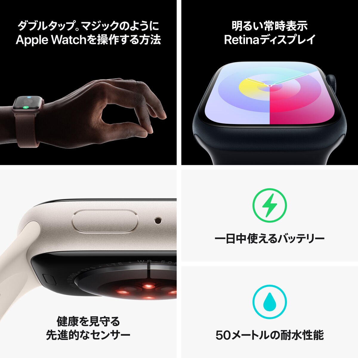 Apple Watch Series 9（GPS + Cellularモデル）- 41mm (PRODUCT)RE...