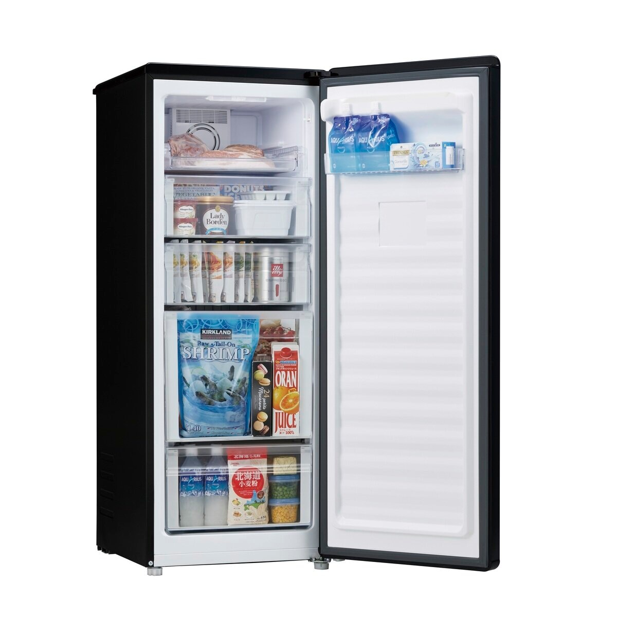 ハイアール 冷凍庫 前開き 102L 直冷式 右開き 静音 フリーザー - 家具