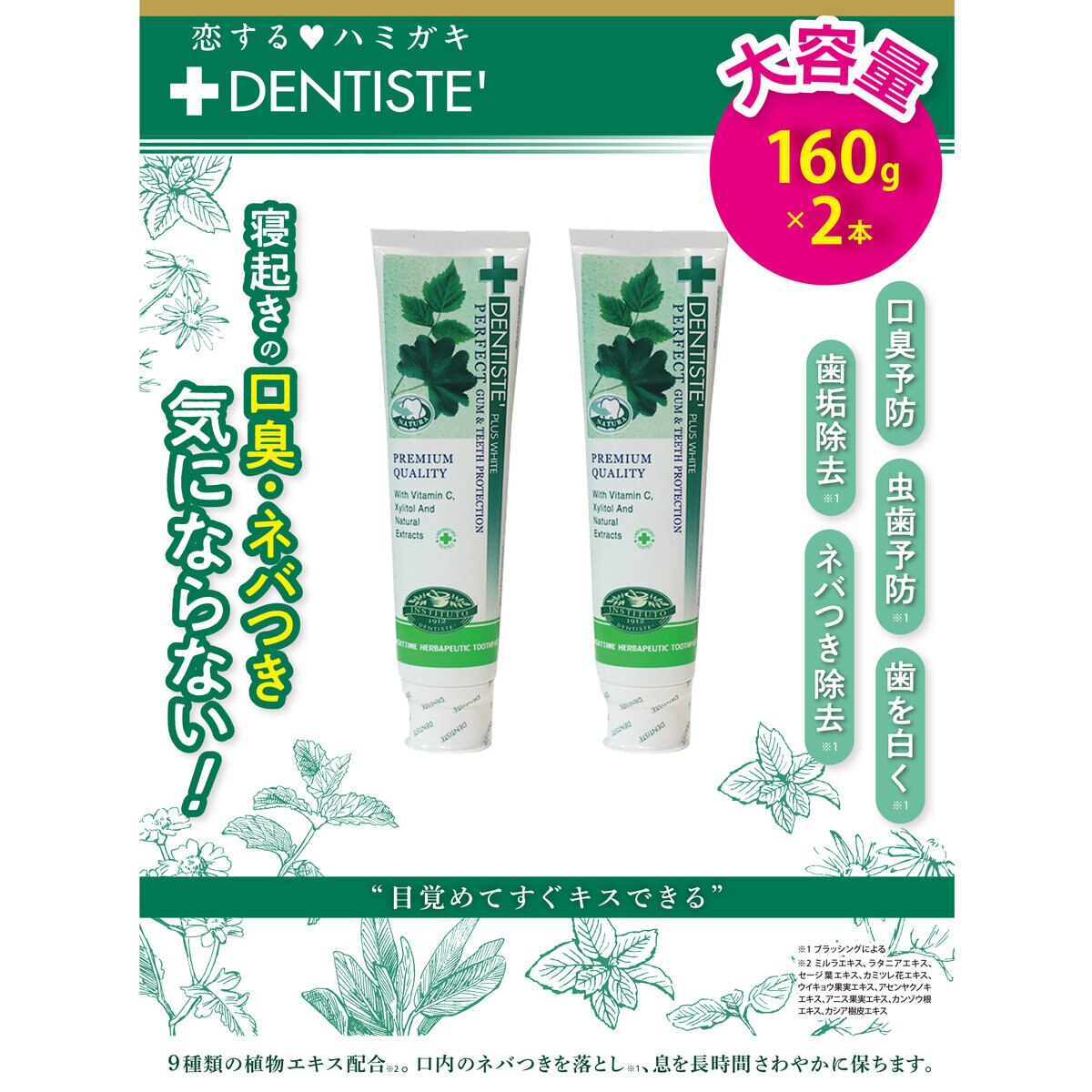 和風 デンティス DENTISTE チューブタイプ 100g 5本