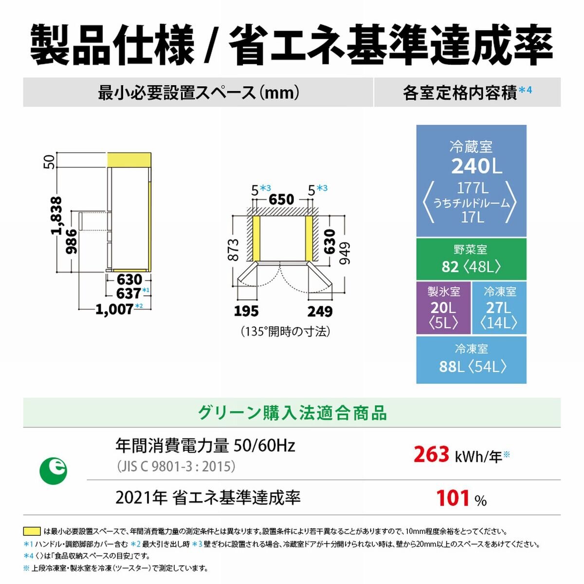 シャープ 457L 冷蔵庫 SJ-MF46M | Costco Japan