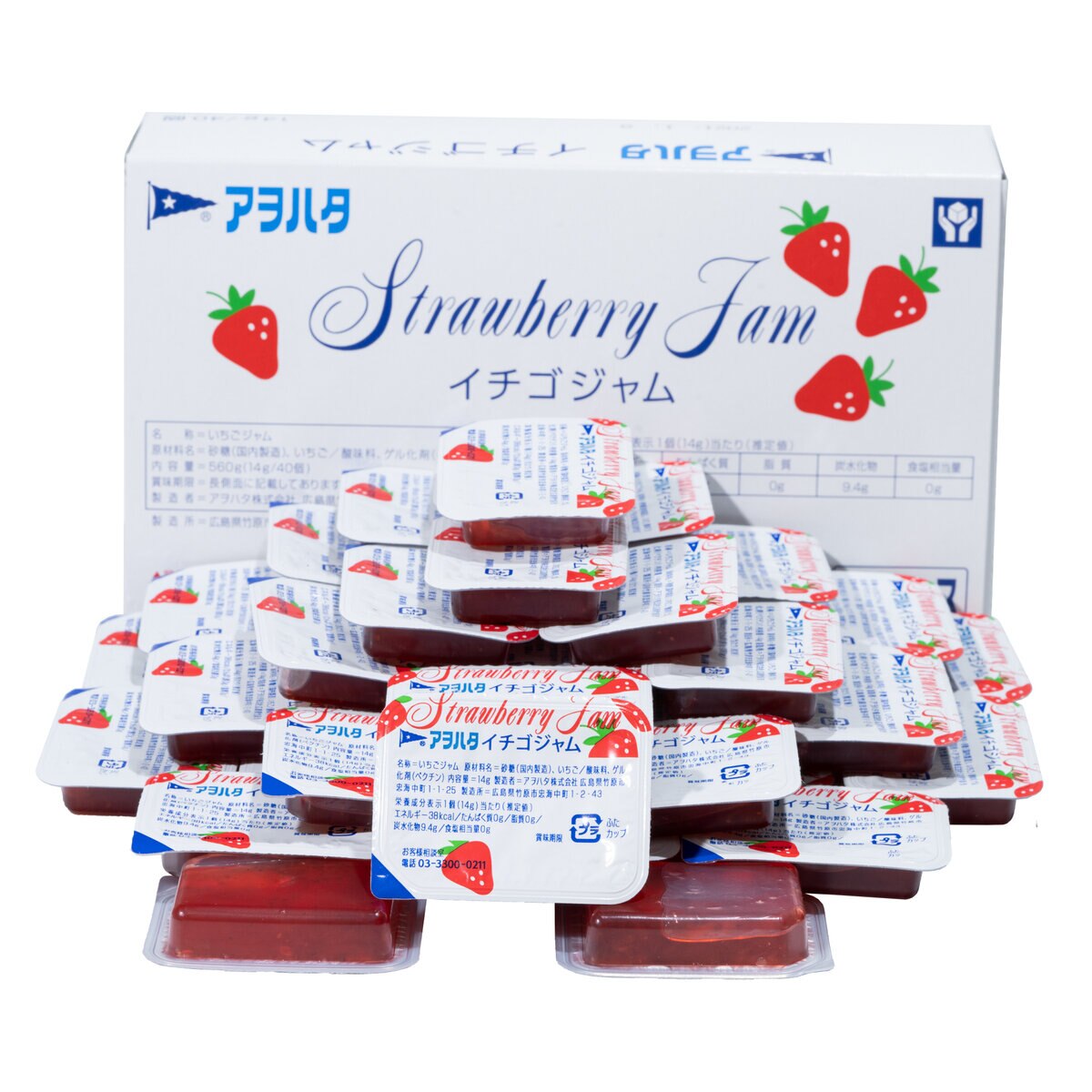 アヲハタ イチゴジャム ポーションパック 14g X 40個 Costco Japan