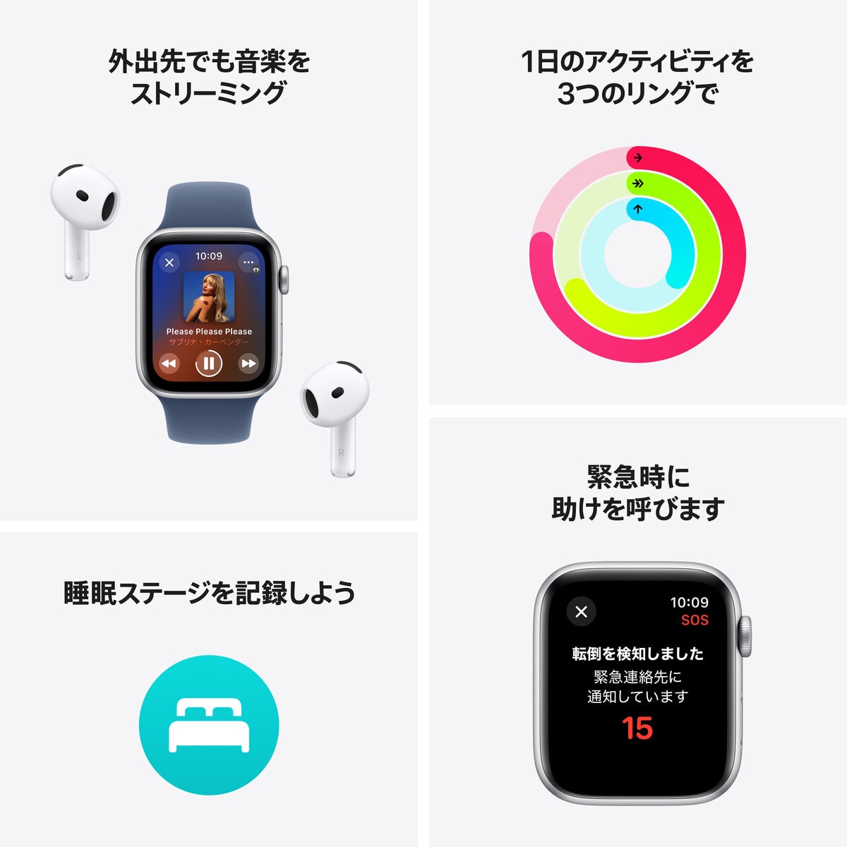 Apple Watch SE（GPS + Cellularモデル）- 40mmスターライトアルミニウムケース