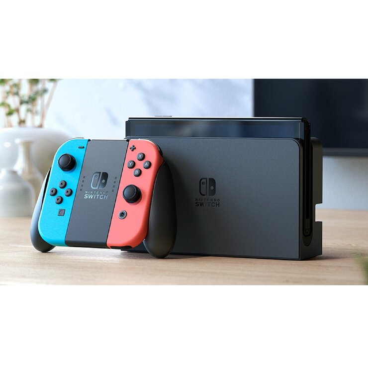 数量限定・即納特価!! 【美品】Nintendo Switch 有機ELモデルネオン