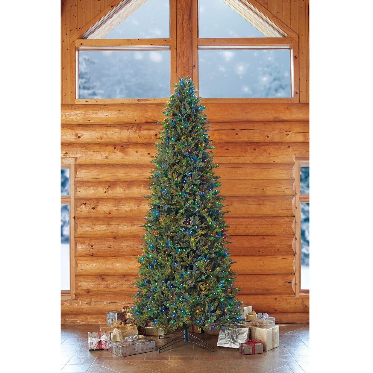 クリスマスツリー ブルーベニントン クリスマスツリー 高さ228センチ　LEDライト350球 - 3