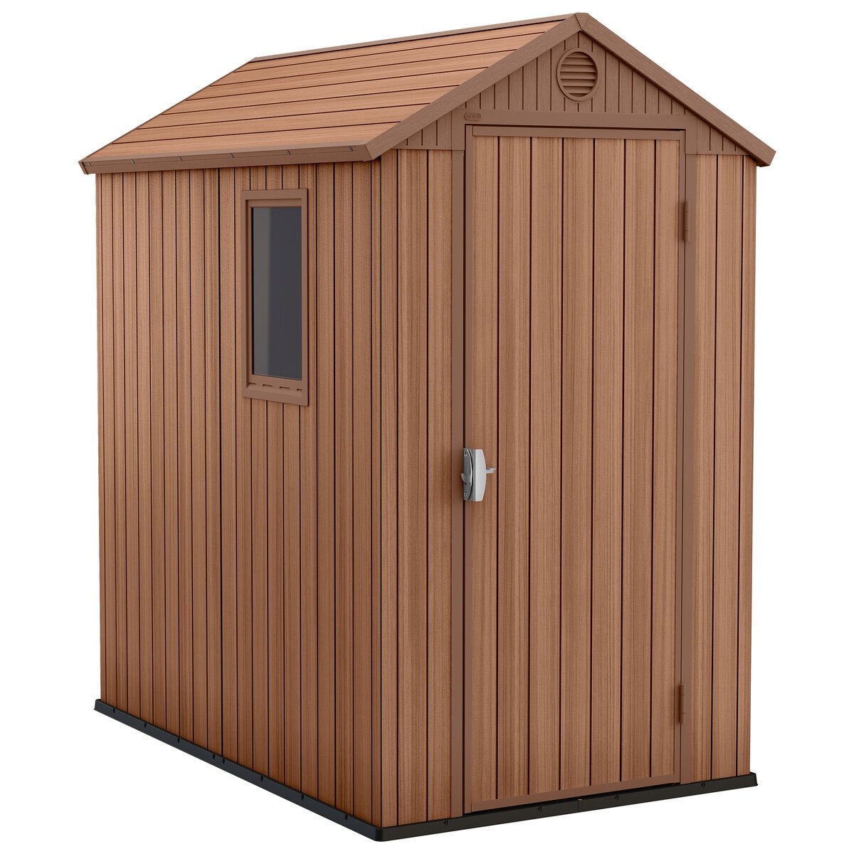 屋外用収納キャビネット 屋外木製収納ツール小屋 木製ガーデンシェッド ワークステーション付きロッカー グレー - 1