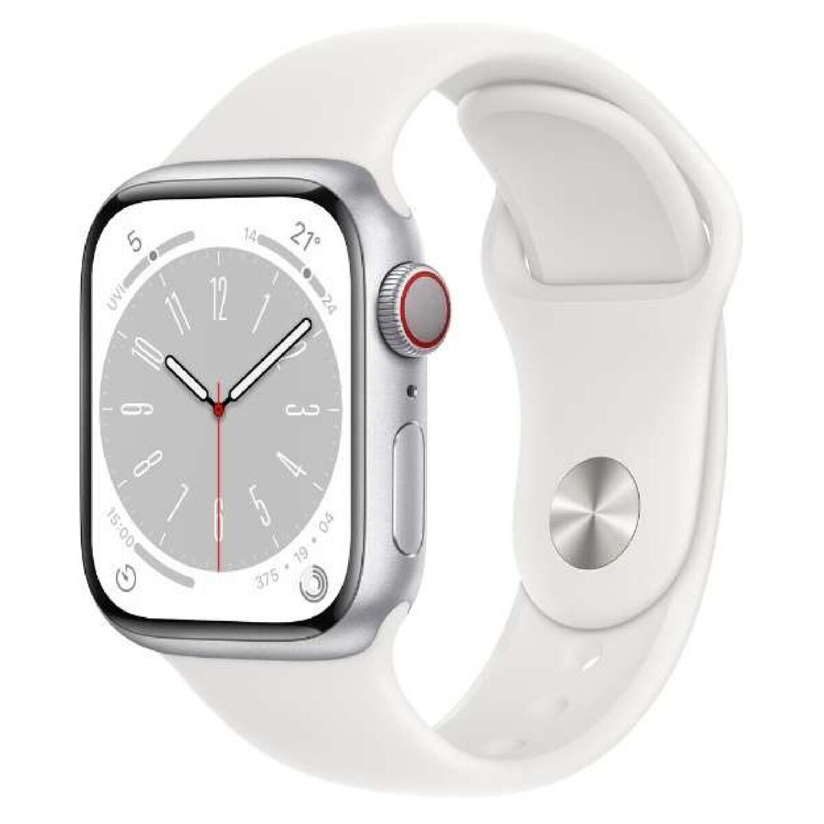 Apple Watch Series8 GPS+Cellular 41mm シルバーアルミニウムケースと