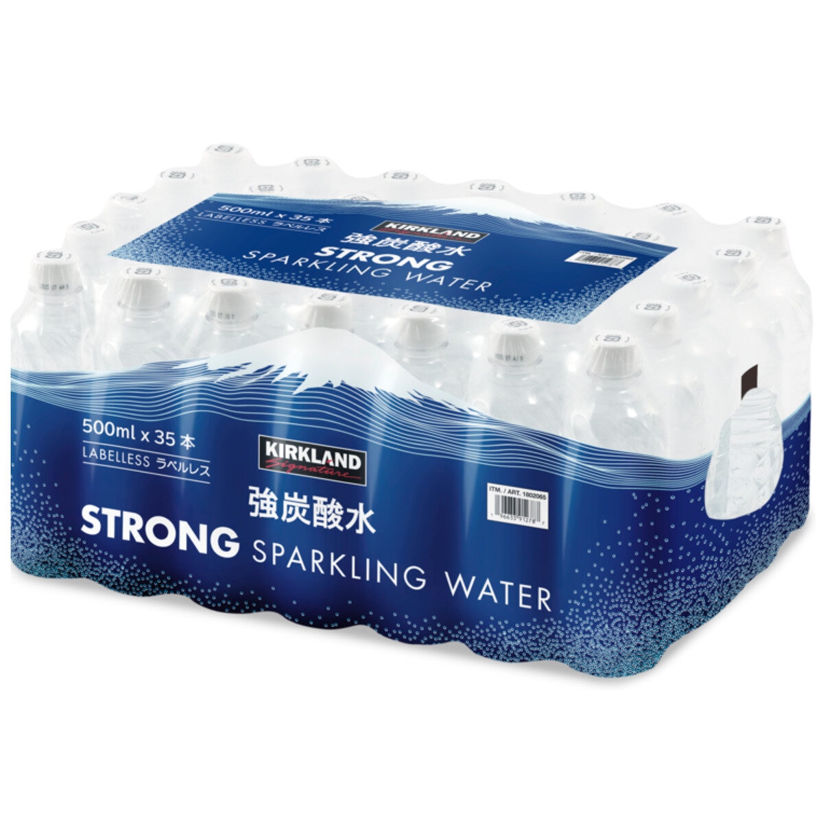 カークランドシグネチャー 強炭酸水 ラベルレス 500ml x 35本