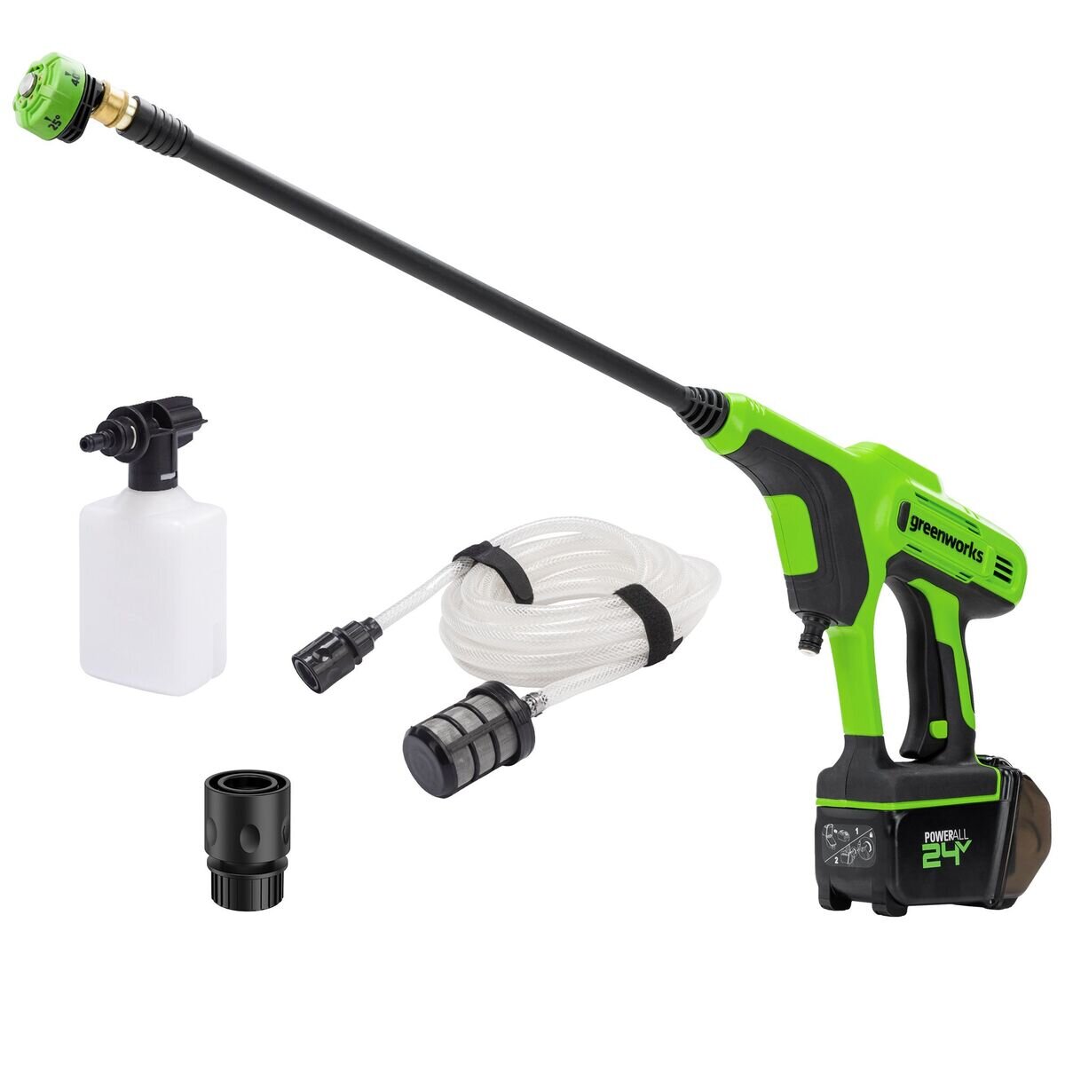 【本体のみ、バッテリー別売】Greenworks 24V 600PSI ポータブル高圧洗浄機 | Costco J...