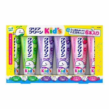 クリアクリーンキッズハミガキ 6本セット (グレープ・イチゴ・メロンソーダ) クリアクリーンキッズハミガキ 6本セット (グレープ・イチゴ・メロンソーダ)
