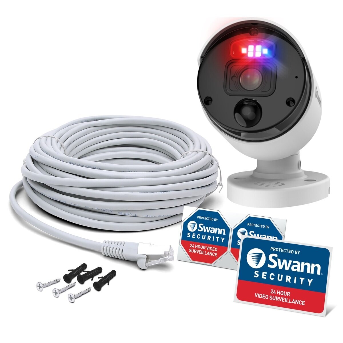 Swann エンフォーサー 12MP NVR バレット型カメラ SWNHD-1200BE