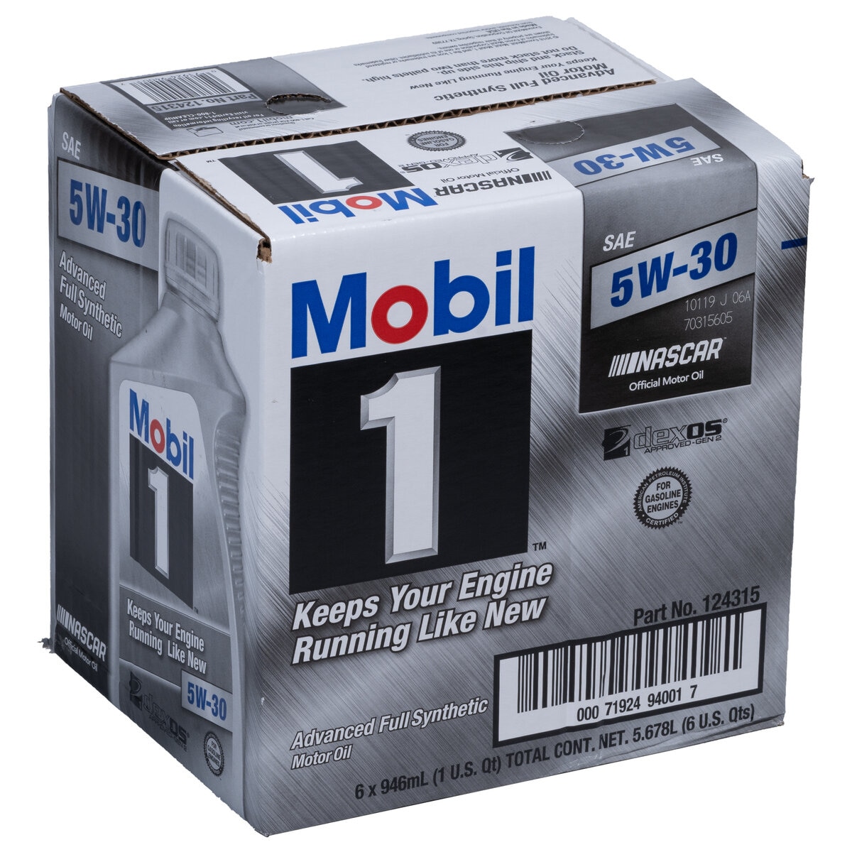Mobil1(モービル） 5w-30 エンジンオイル×６缶-