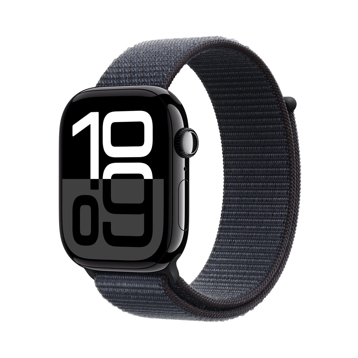 Apple Watch Series 10（GPSモデル）- 46mmジェットブラックアルミニウムケースとインクス...