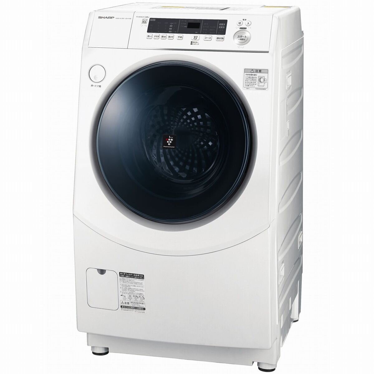 シャープ ES-ZP1-NL ドラム式洗濯乾燥機 （10kg） 左開き - 洗濯機