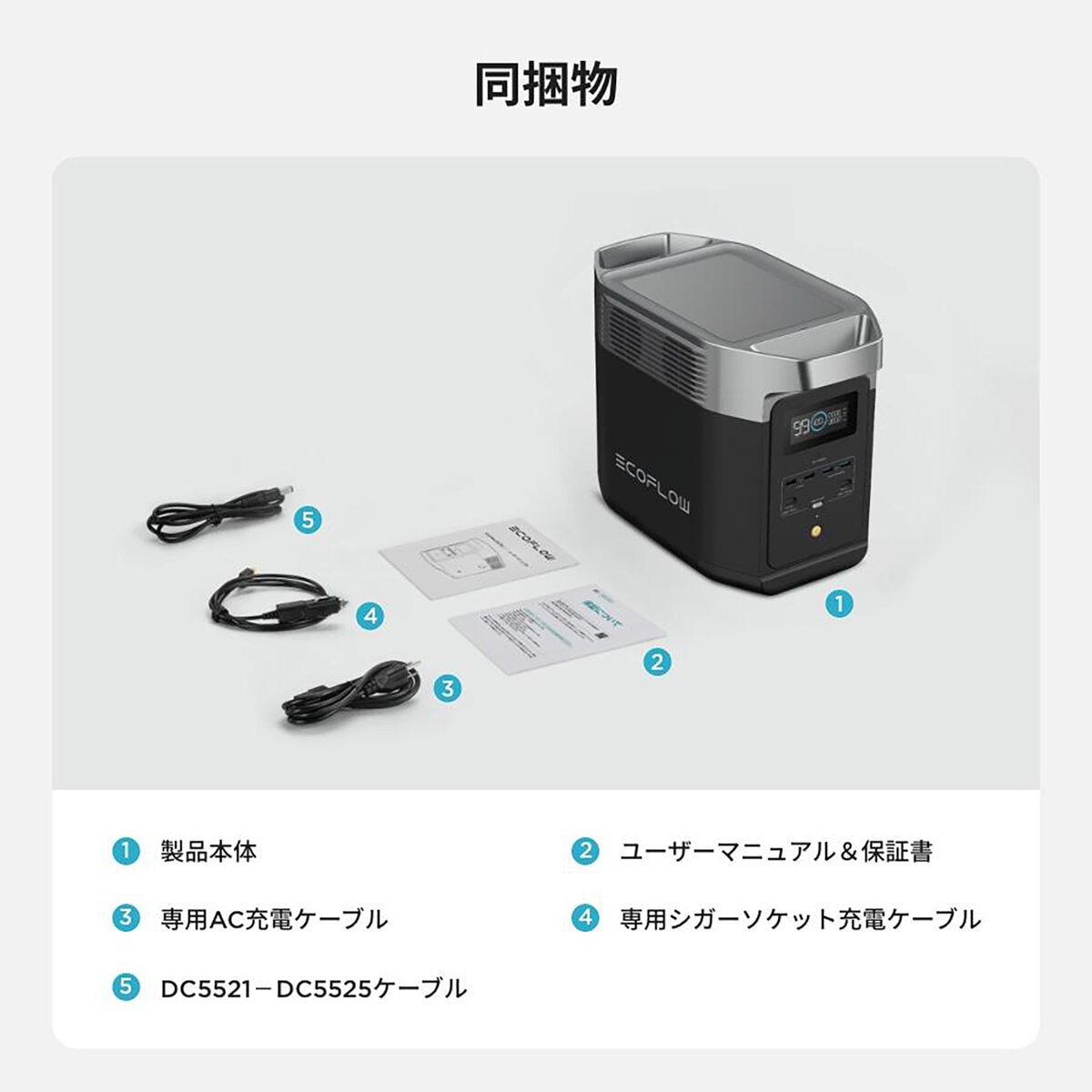 EcoFlow(エコフロー) ポータブル電源 デルタ２ ZMR330-JP 容量1,024Wh | Costco ...