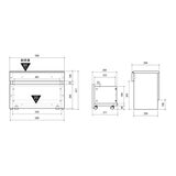 朝日木材加工 L-forme ベンチボックス LFM-4060BC-NA