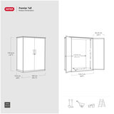 ケター プレミアトール 物置  140 x 74 x 170 cm
