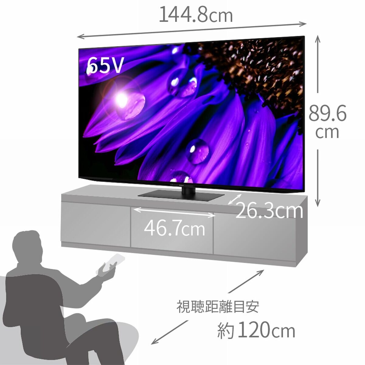 シャープ アクオス 65インチ 4K有機ELテレビ 4T-C65EQ1