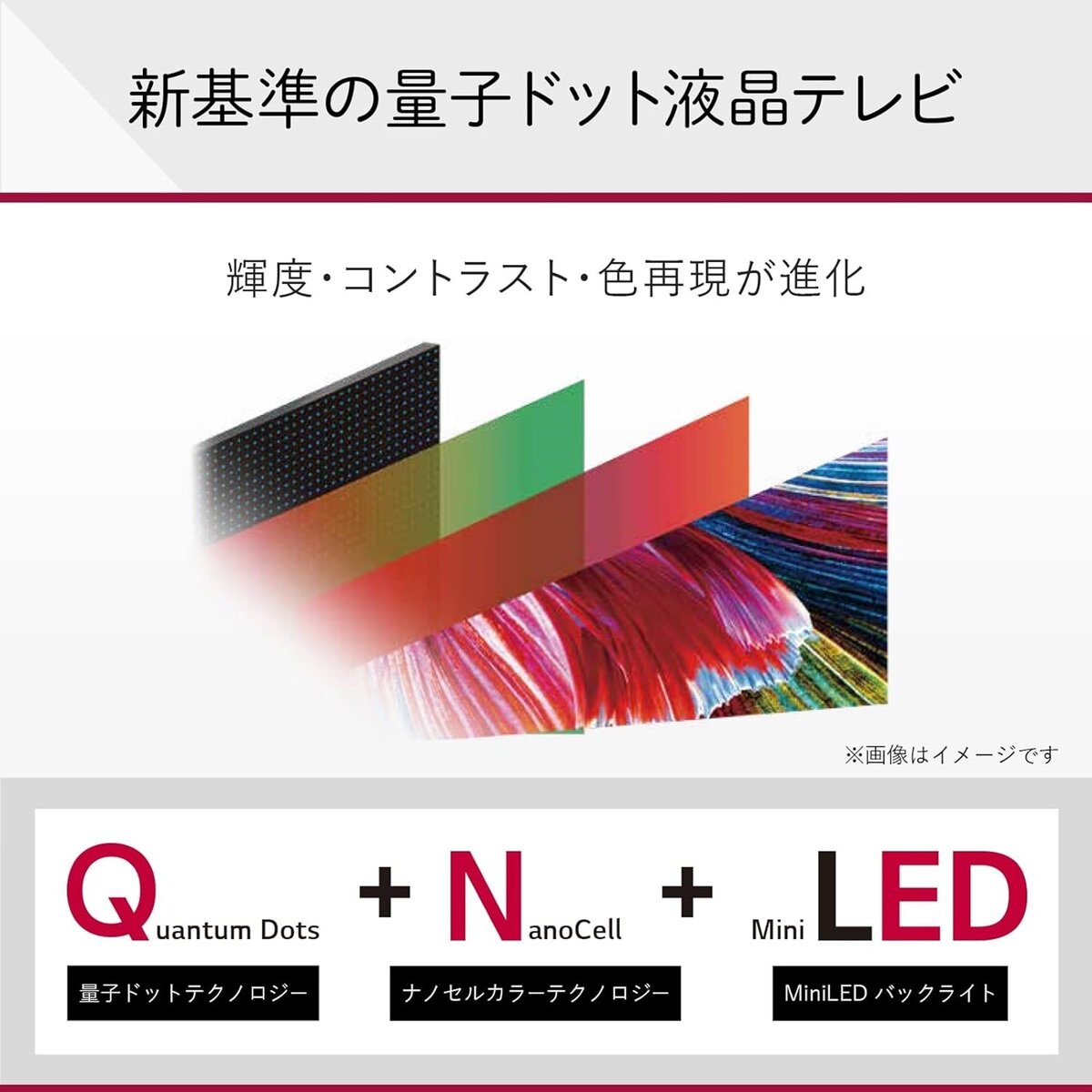 LG 65インチ 4K 量子ドット ミニLED 液晶テレビ 65QNED90JQA