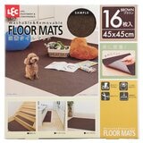 LEC（レック）吸着タイルマット 45ｘ45ｃｍ 16枚入り