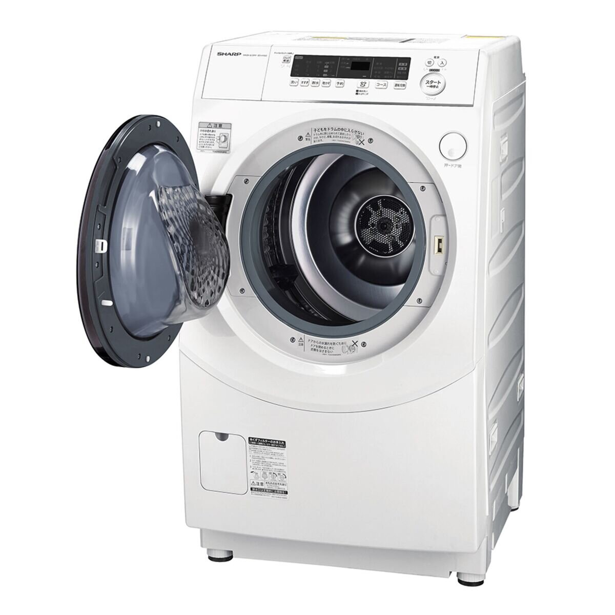 シャープ ドラム式洗濯機 10kg 乾燥 6kg 左開き ES-H10G-WL | Costco Japan