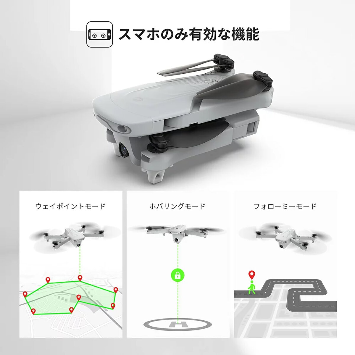 Holy Stone ドローン 4Kカメラ付き GPS搭載 HS175