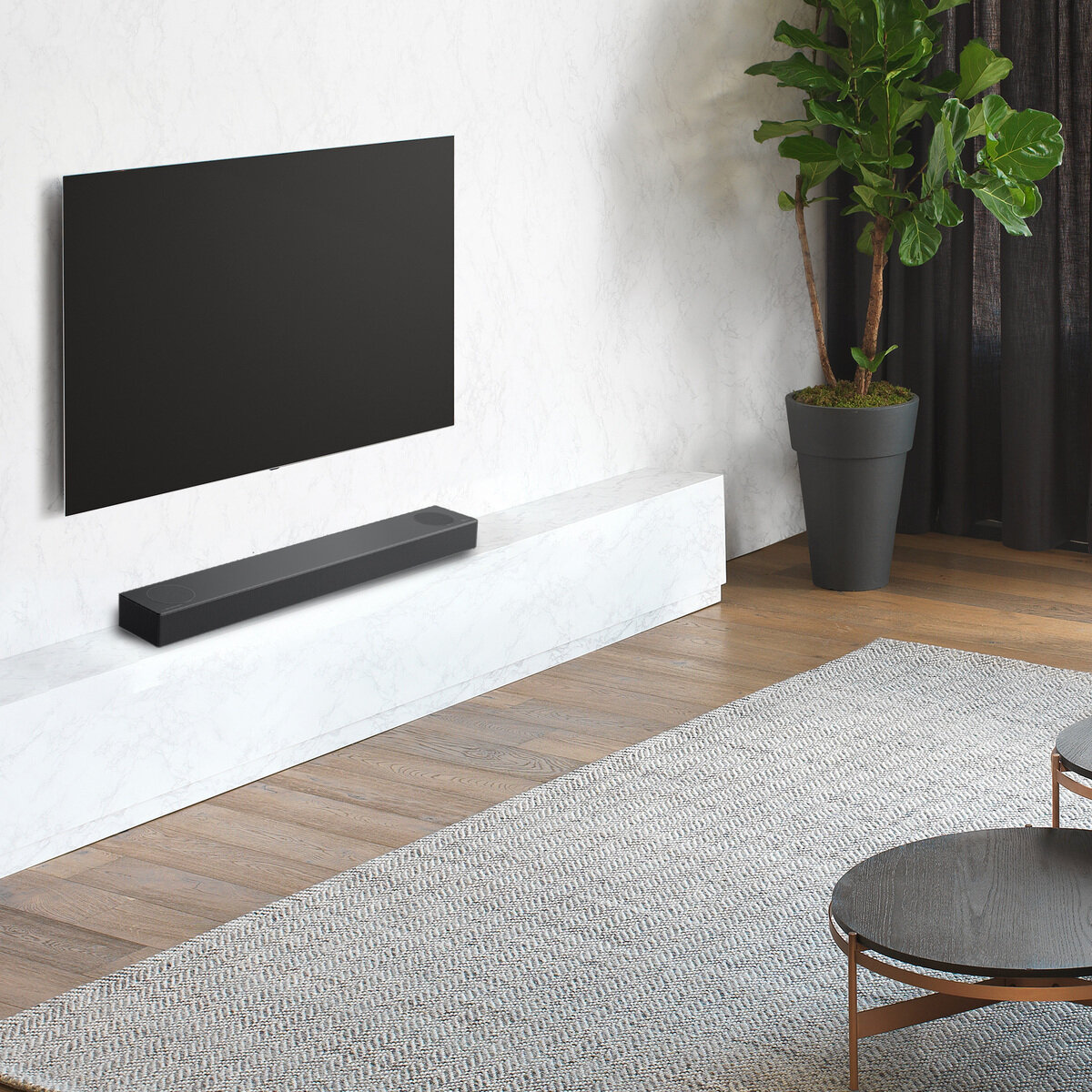 LG SOUND BAR WITH MERIDIAN S75QC - スピーカー