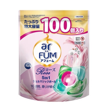 arFUM アフューム ローズ ジェルマジックボール 衣料用洗濯洗剤 100個入り arFUM アフューム ローズ ジェルマジックボール 衣料用洗濯洗剤 100個入り