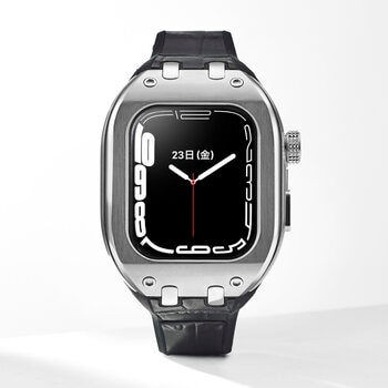 HUMBLE RICH Apple Watch Case 7/8/9対応 41mm レザー ブラック WBB0289-001 HUMBLE RICH Apple Watch Case 7/8/9対応 41mm レザー ブラック WBB0289-001