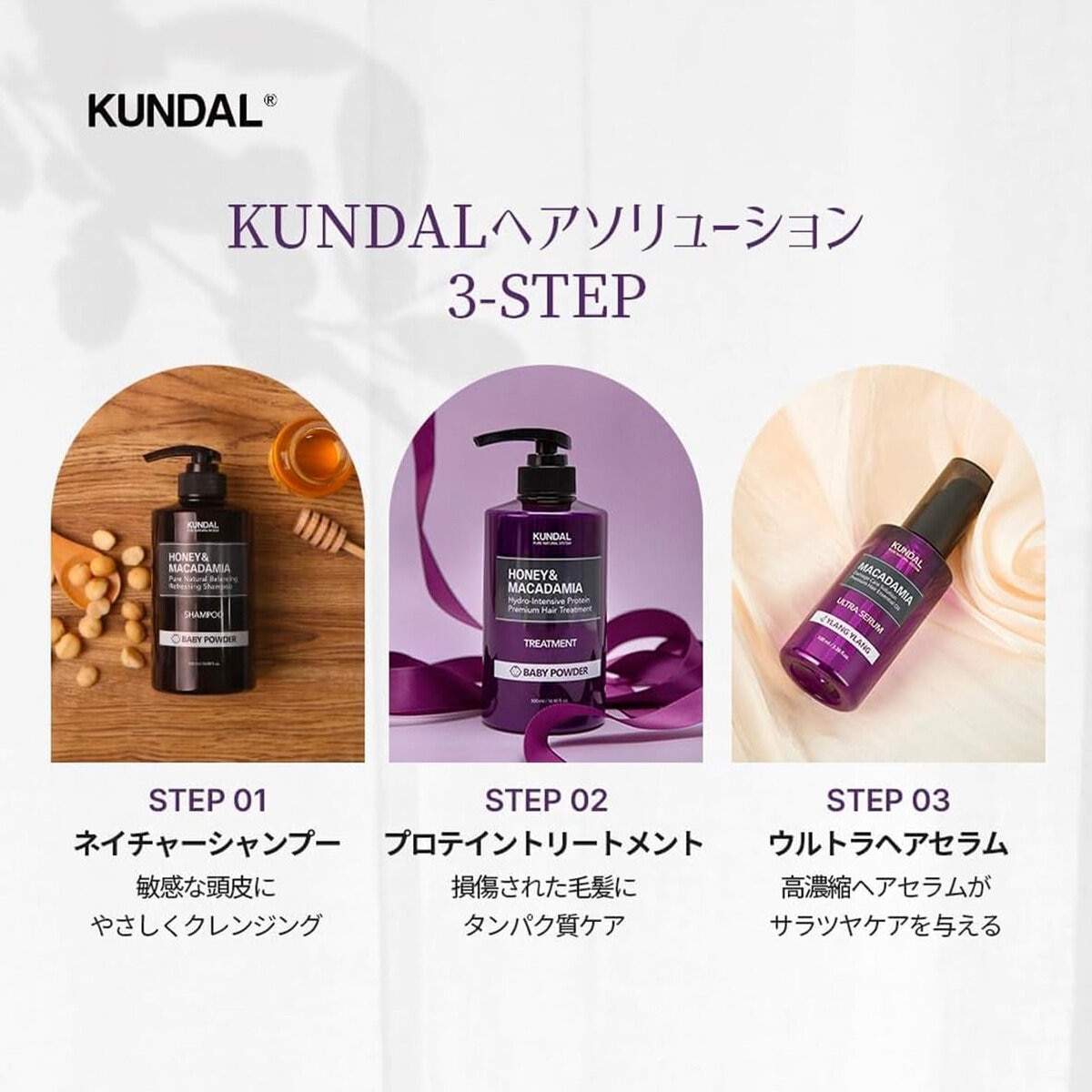 KUNDAL ハニー＆マカダミア ヘアトリートメント YLANG YLANG詰め替え 400ｍL