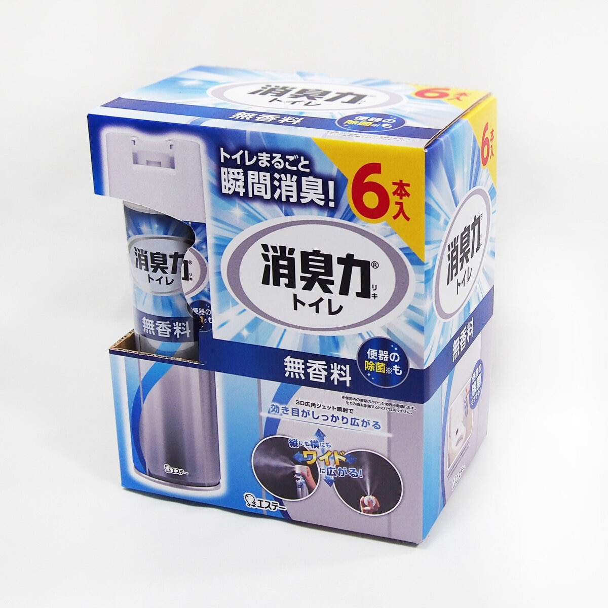 トイレの消臭力スプレー 無香料 365ml x 6本