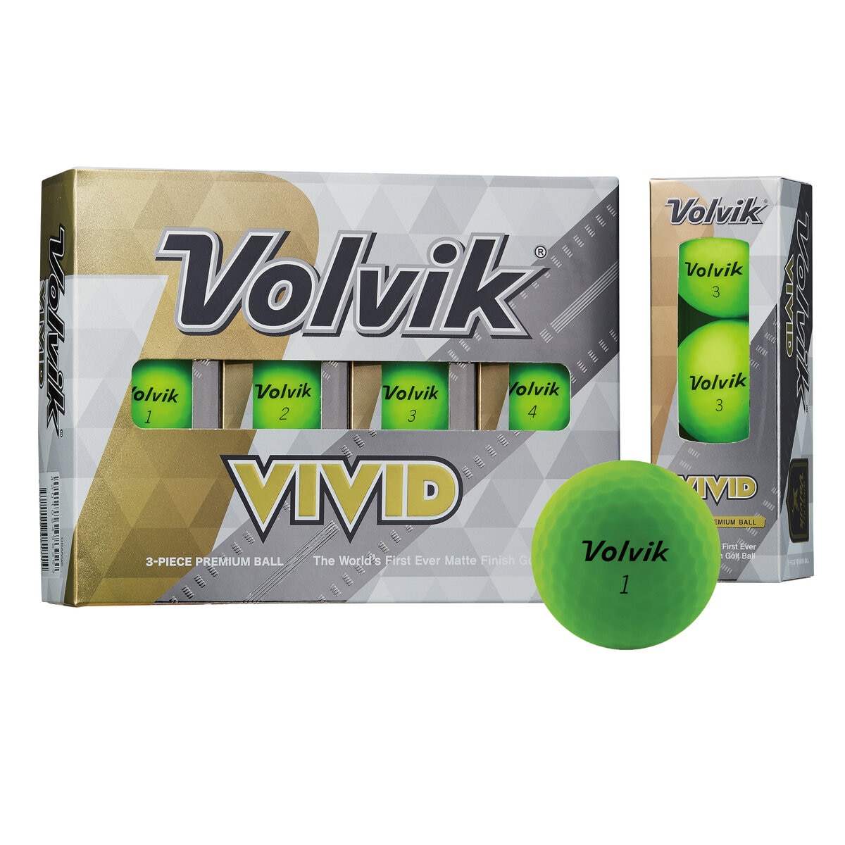 ボルビック VIVID ゴルフボール 3ピース構造 12球 マット
