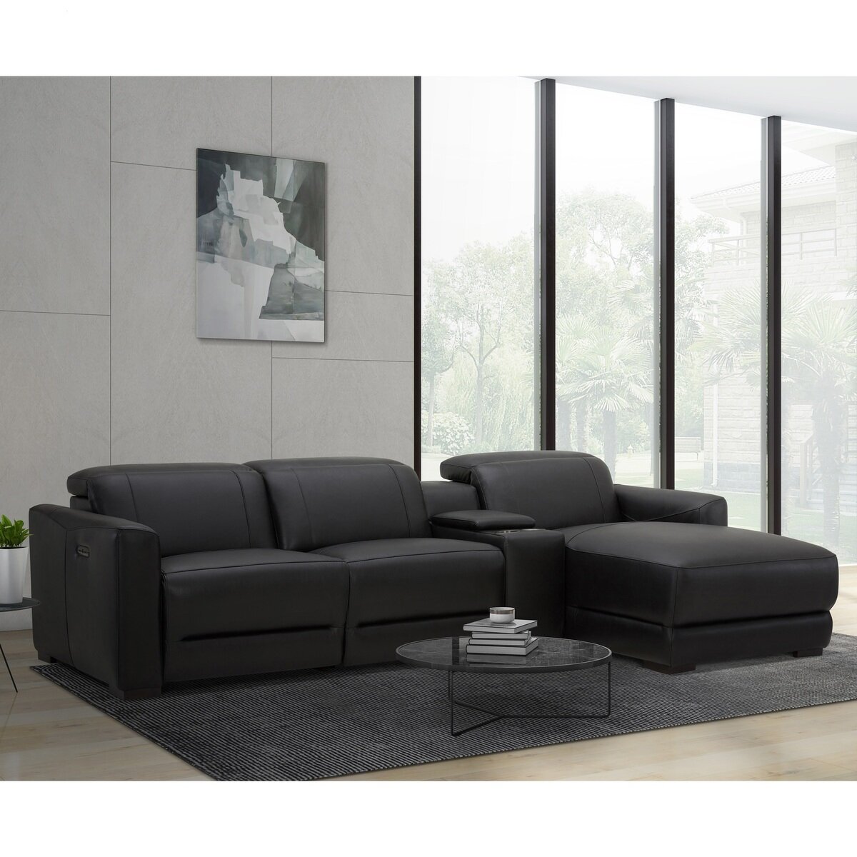 Gilman Creek Furniture 電動 革製リクライニングソファ 4PC | Costco
