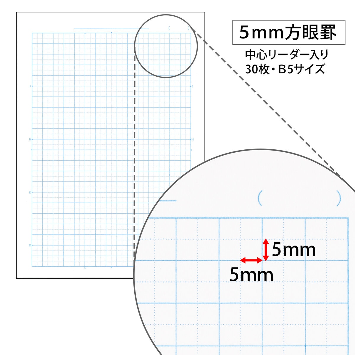 日本ノート College  方眼ノート 10冊パック  B5 5㎜方眼