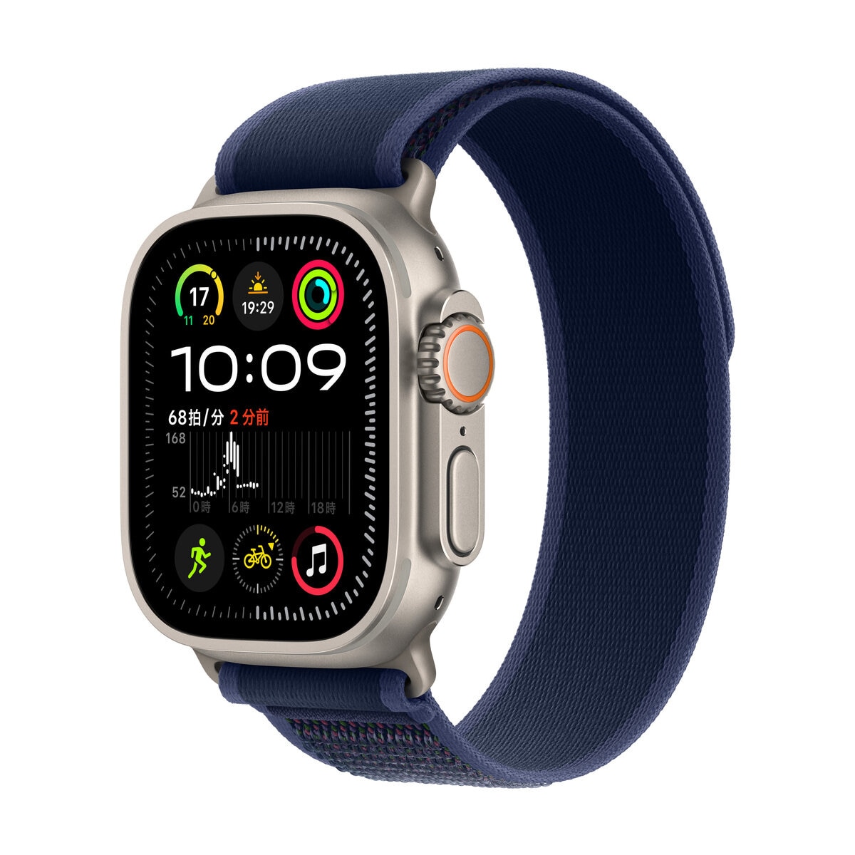 Apple Watch Ultra 2（GPS + Cellularモデル）- 49mmナチュラルチタニウムケース + ブルートレイルループ