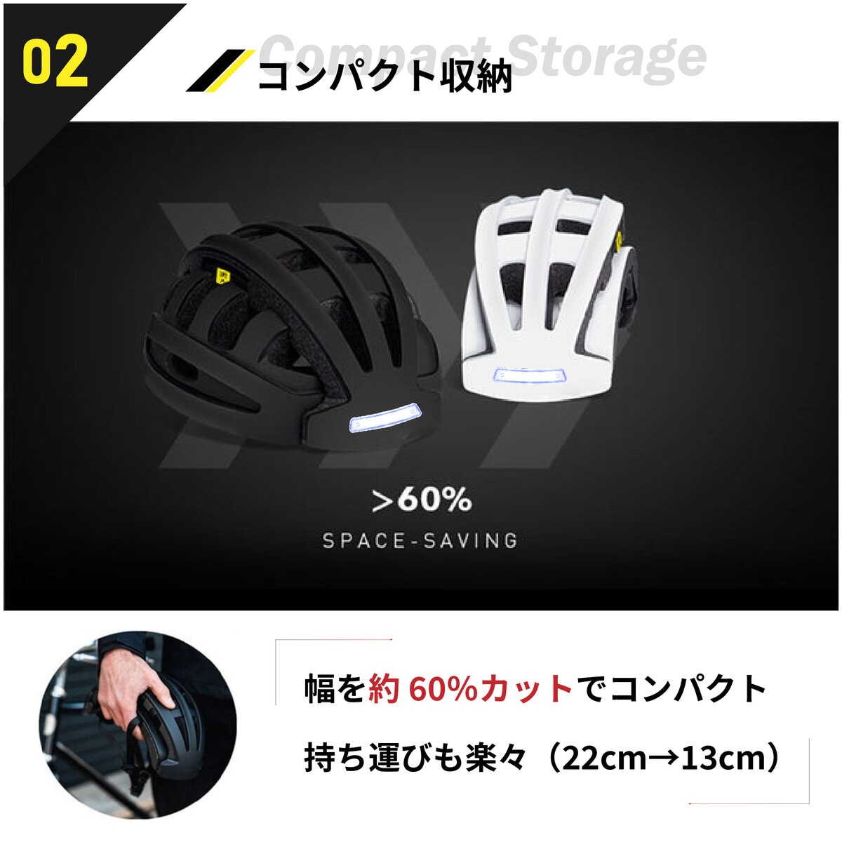 ブリンガー 折り畳み式 自転車 ヘルメット FT-888D ブラック | Costco Japan