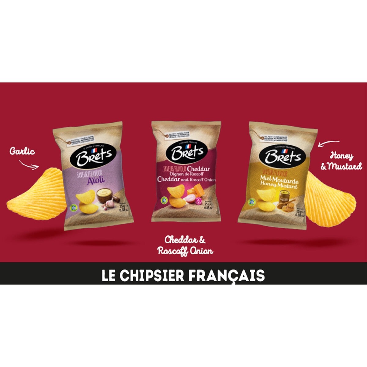 Brets Potato Chips from Brittany — Fromage Frais & Fines Herbes Flavor 125g