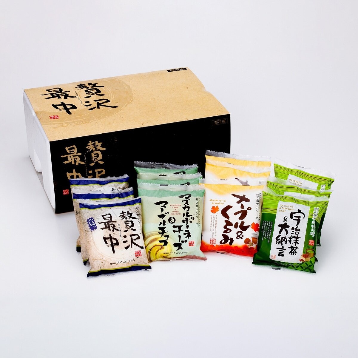 4種類　冷凍】贅沢最中アイス　24個セット　Costco　Japan