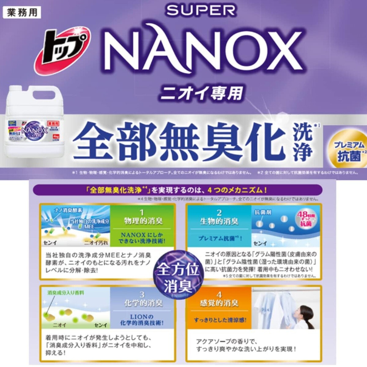 ライオン ナノックス ニオイ 専用 4kg Costco Japan