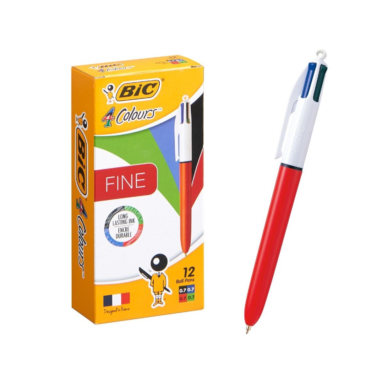 Bic 4色油性ボールペン 0 7ｍｍ 12本入り Costco Japan