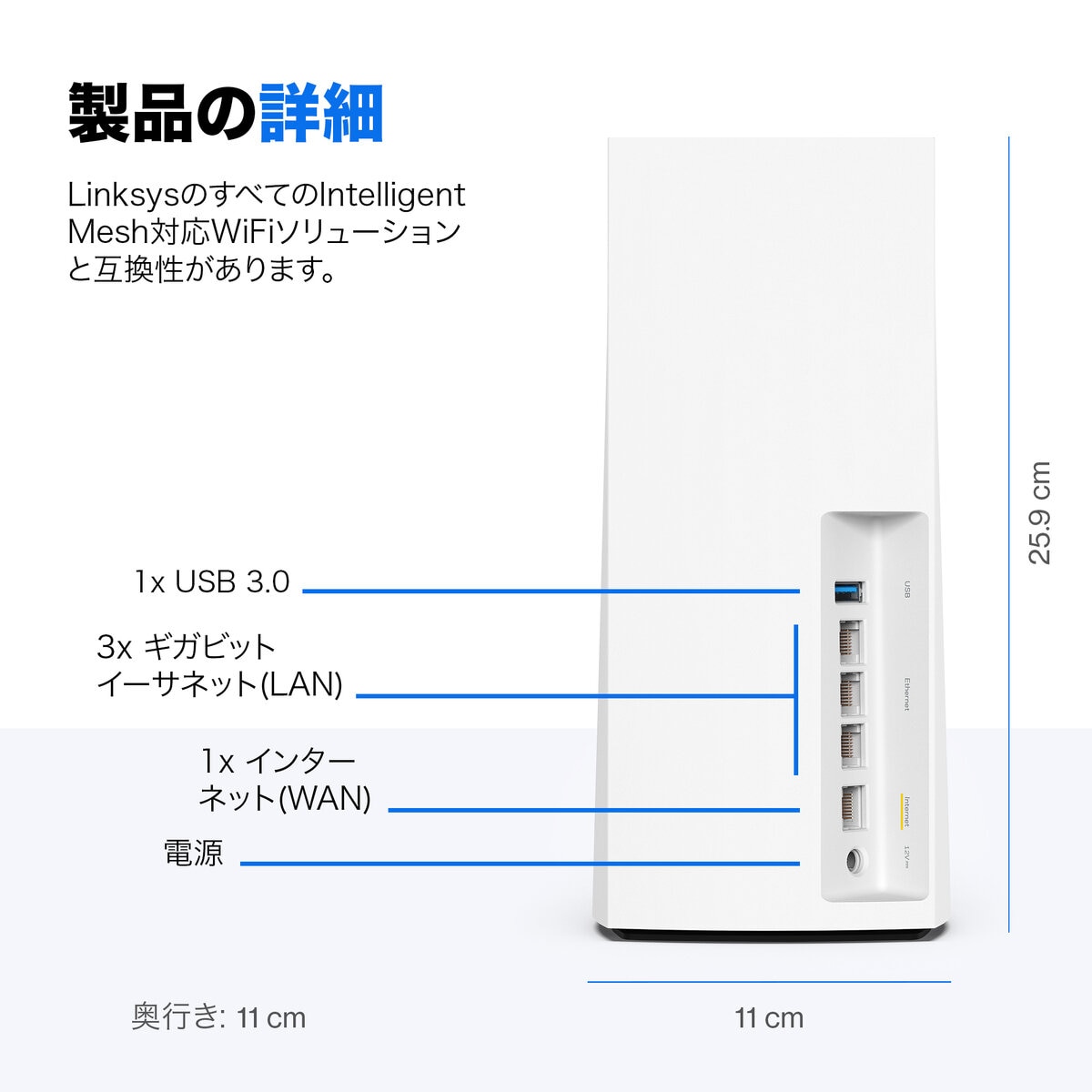 LINKSYS Wi-Fiルーター MX4200-JP