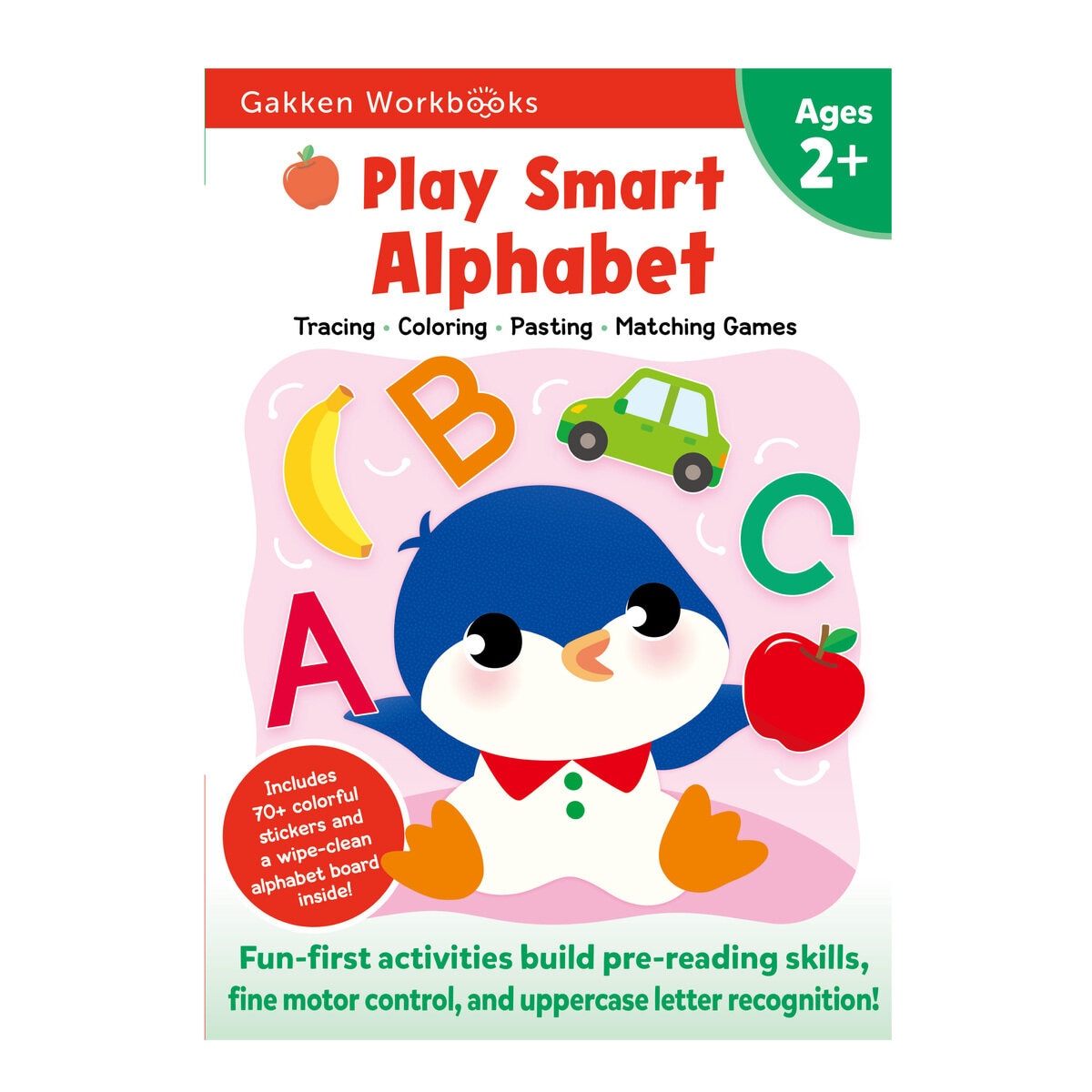 2歳児用　Costco　Play　Japan　Smart　ABC・数字・ぬりえパズル3冊セット