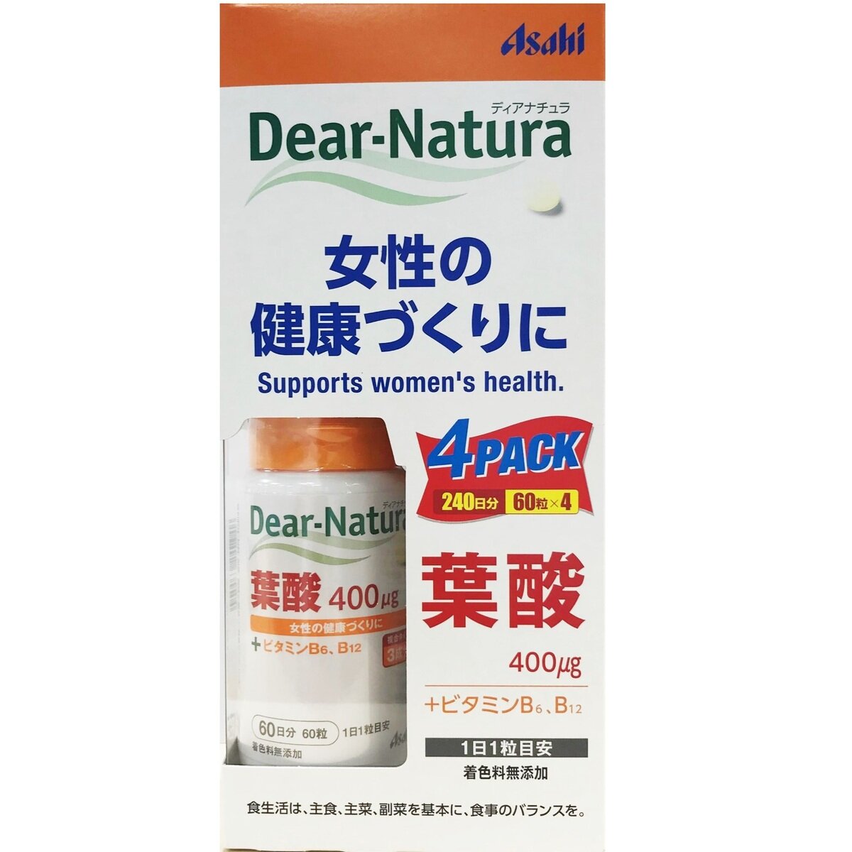 ディアナチュラ 葉酸 400μg 60 粒 x 4 本 | Costco Japan