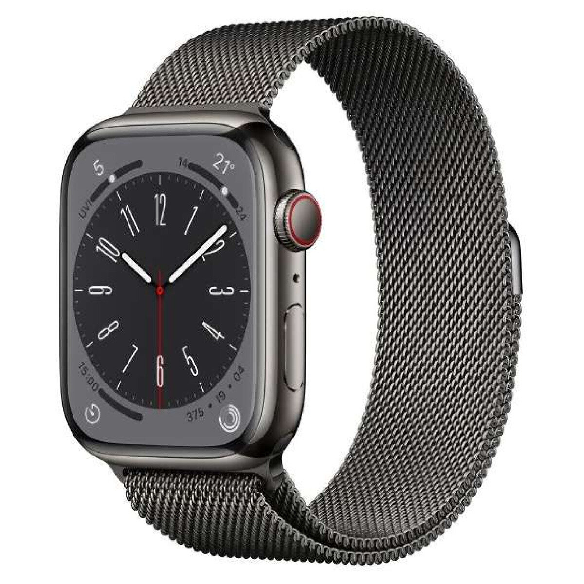 Apple Watch Series8 GPS+Cellular 45mm グラファイトステンレススチールケースとグラファイトミラネーゼループ