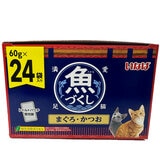 いなば魚づくし マグロ＆カツオ 60g x 24パック入り