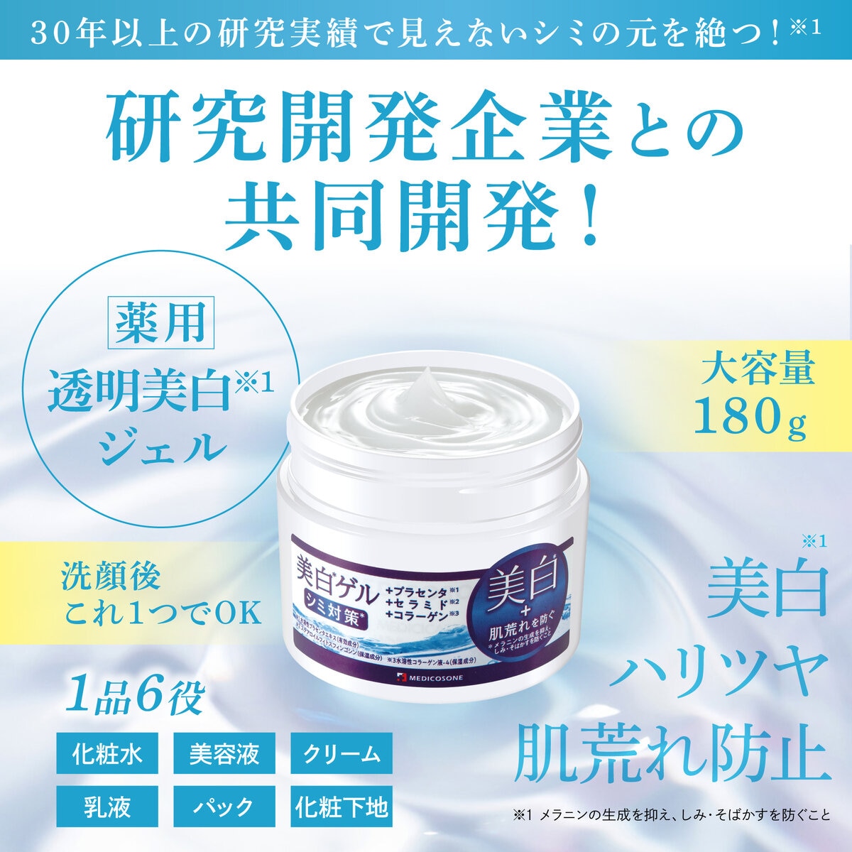 MEDICOSONE メディコスワン 美白ゲル 180g 2個セット <医薬部外品>