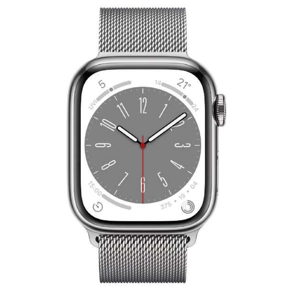 Apple Watch Series8 GPS+Cellular 41mm シルバーステンレススチール ...